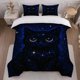 thumbnail image 1 of 3pcs Stardust Kitty Themed Bedding Set Duvet Cover and Pillowcase Set, 1 of 5