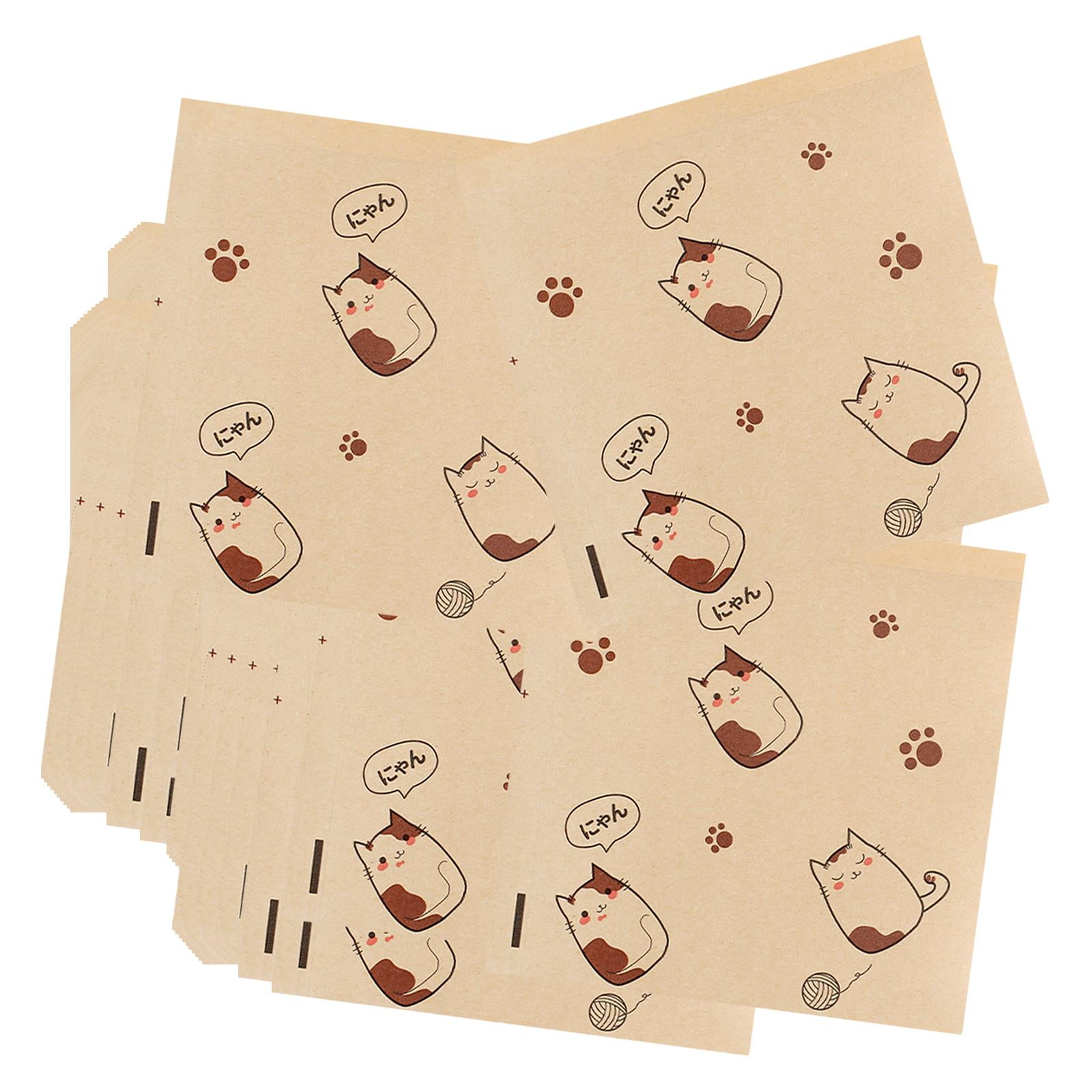 Magideal - 100 Uds Bolsas De Panadería Bolsas De Papel A Prueba De Grasa Envolturas De Comida Caliente Bolsa De Restaurante Pequeñas Bolsas De Papel Para Patatas