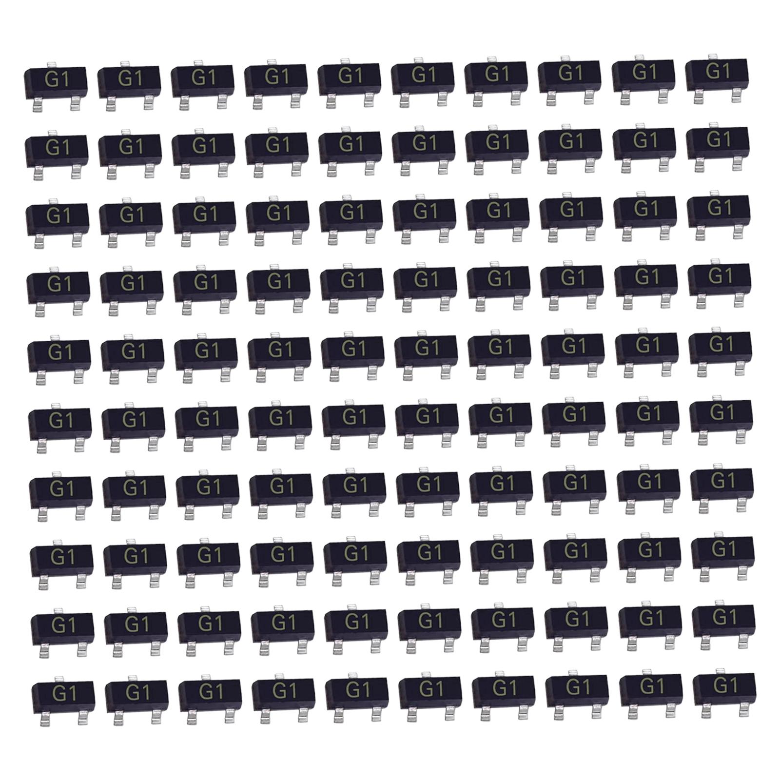 Ioensy - 100X Smd Transistores Mmbt5551Lt1G 2N5551 Triodos De Silicio Propósito General