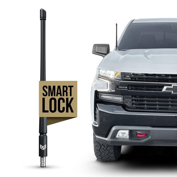 Antena de camión Ronin Factory SmartLock de 30 cm para Chevy Silverado y GMC Sierra