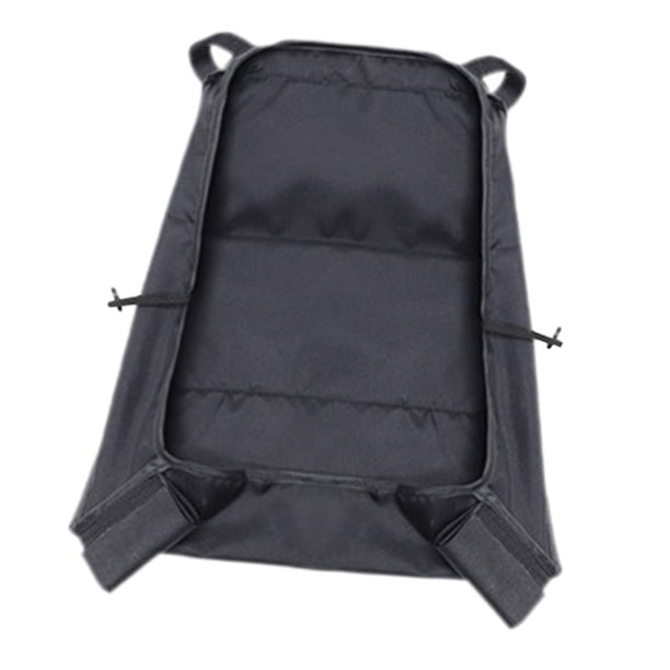 Cesta inferior para cochecito de bebé, cesta de almacenamiento debajo del cochecito, almacenamiento debajo del asiento lateral del cochecito colgante Negro