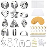 Bothyi - 141 Uds. Cortadores De Pendientes De Arcilla Polimérica Para Cortadores De Repostería Para Hornear Diy