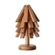 thumbnail image 1 of Mantel Individual De Madera Con Forma De árbol Para Agarraderas, Cuencos Y Utensilios De Cocina, 4 Unidades, Nogal Negro, 1 of 3