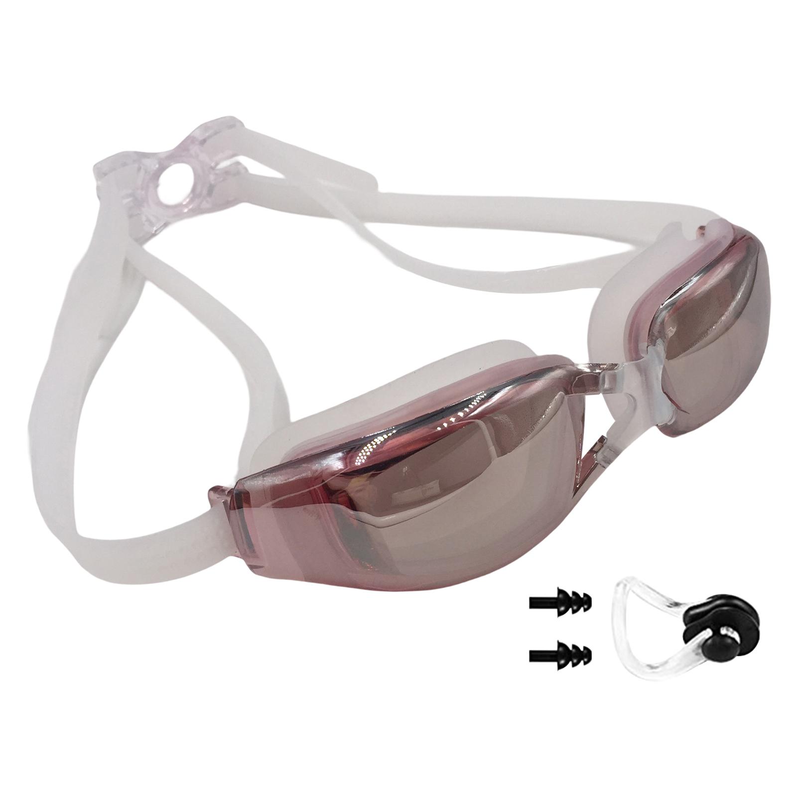 Ioensy - Gafas Natación Unisex Estuche Antiniebla Cómodas Ajustables Rosa