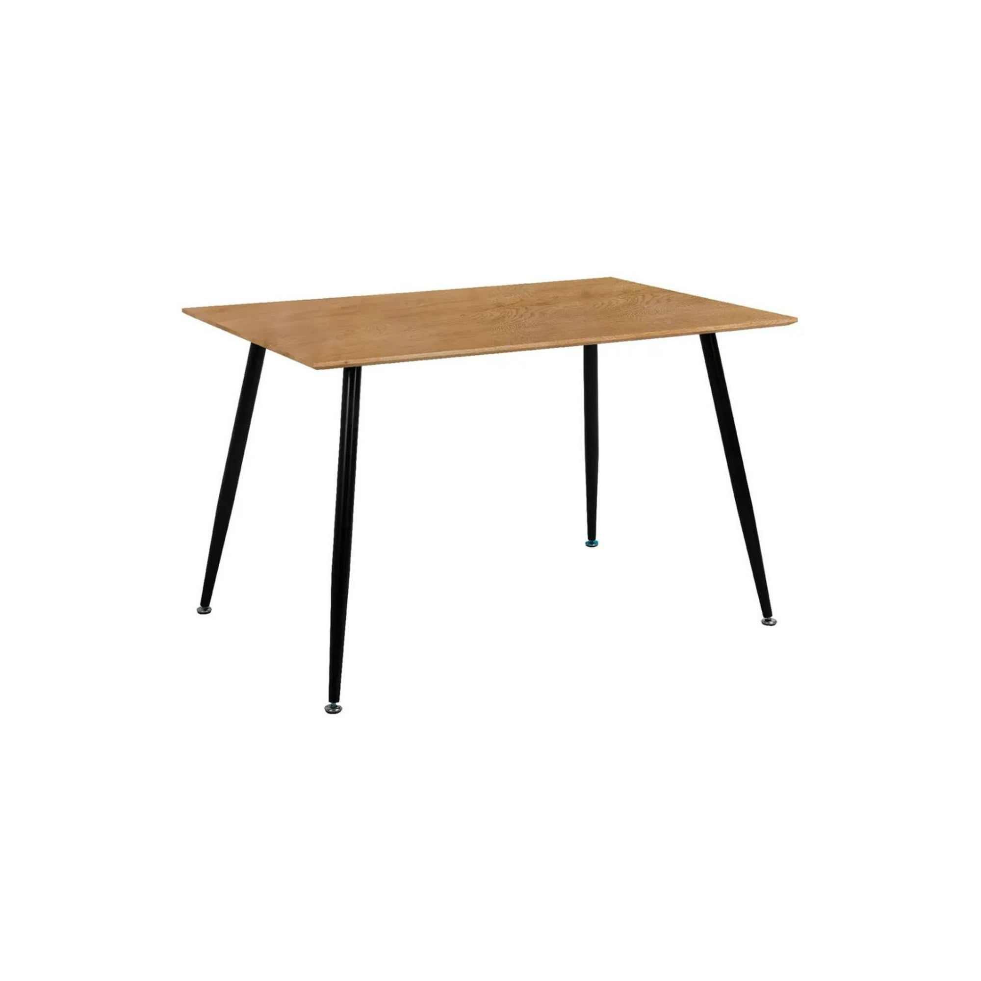 Habita2 Chile - Mesa Para Comedor Rectangular Pima Con Patas Negras 120x75cm