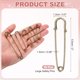 thumbnail image 2 of Uxcell 50 Pcs Alfileres de Seguridad Grandes 2"x 0.5" Broches de Aleación para Ropa de Costura Bronce, 2 of 6