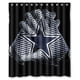 thumbnail image 1 of Cortina de ducha con diseño de los Dallas Cowboys, juego de cortinas de baño con ganchos, tamaño 60 x 72 pulgadas, 1 of 3