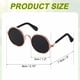 thumbnail image 2 of Uxcell Gafas para Perros, Gafas Retro para Gatos y Perros, Gafas Clásicas de Metal, Disfraz de Cosplay, Accesorios para Fotos, Mini Gafas Lindas, (Redondas, Lente Gris), para Mascotas Pequeñas, 2 of 7