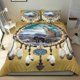 thumbnail image 1 of Wolf Dream Catcher Quilt Duvet Cover Set Soft Queen Bedspread Double3-Piece Bedding Set, 1 of 5