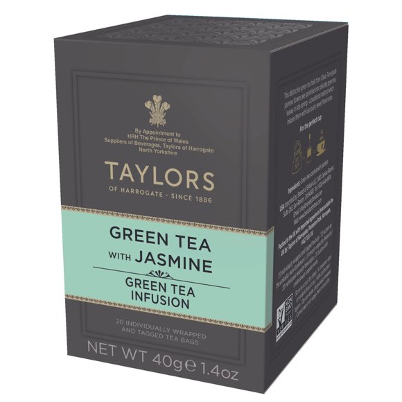 Tea Taylors of Harrogate, té verde con jazmín, 120 bolsitas