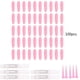 thumbnail image 1 of 100 protectores de uñas de PVC suaves y duraderos para gatos y mascotas, accesorio de aseo (rosa claro M), 1 of 8
