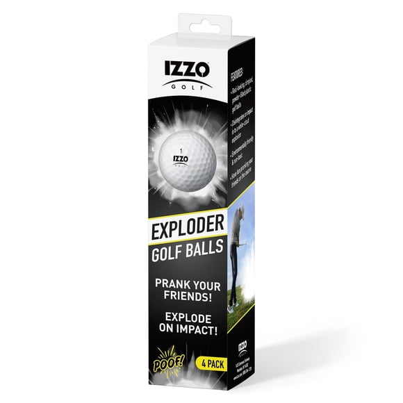 Pelotas Golf Izzo Exploder 4 Unidades Brillan Oscuridad