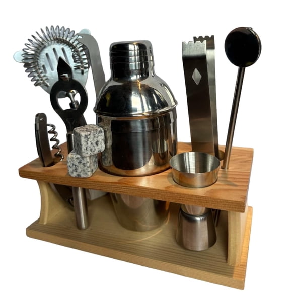 Set de coctelera Casafoyer Ultimate de acero inoxidable de 10 piezas