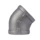 thumbnail image 1 of Codo de 45 grados STZ Industries, hierro maleable negro, 2 pulgadas, 1 of 2