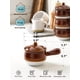 thumbnail image 3 of Juego de 4 tazones para sopa LE TAUCI, cebolla francesa, 470 ml, cerámica con tapa, 3 of 3