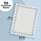 thumbnail image 4 of [ Papel para Certificados Mejor Papel Despedidas azul marino con diseño floral ], 4 of 8