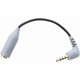 thumbnail image 1 of Adaptador Movo MC3 3,5 mm TRS a TRRS para iPhone y Android, 1 of 6