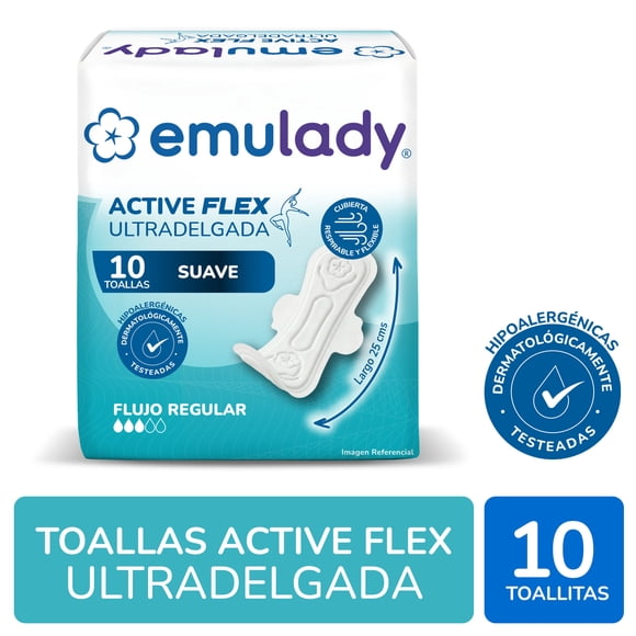 Toalla higiénica Día Active Flex Suave, 10 Un