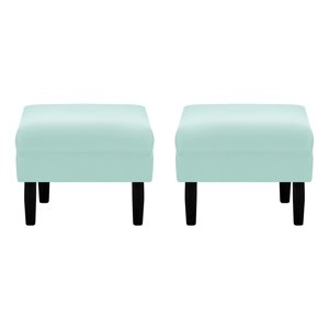Bodevir - Set Pouf Sky 1C Felpa 00 Verde Agua