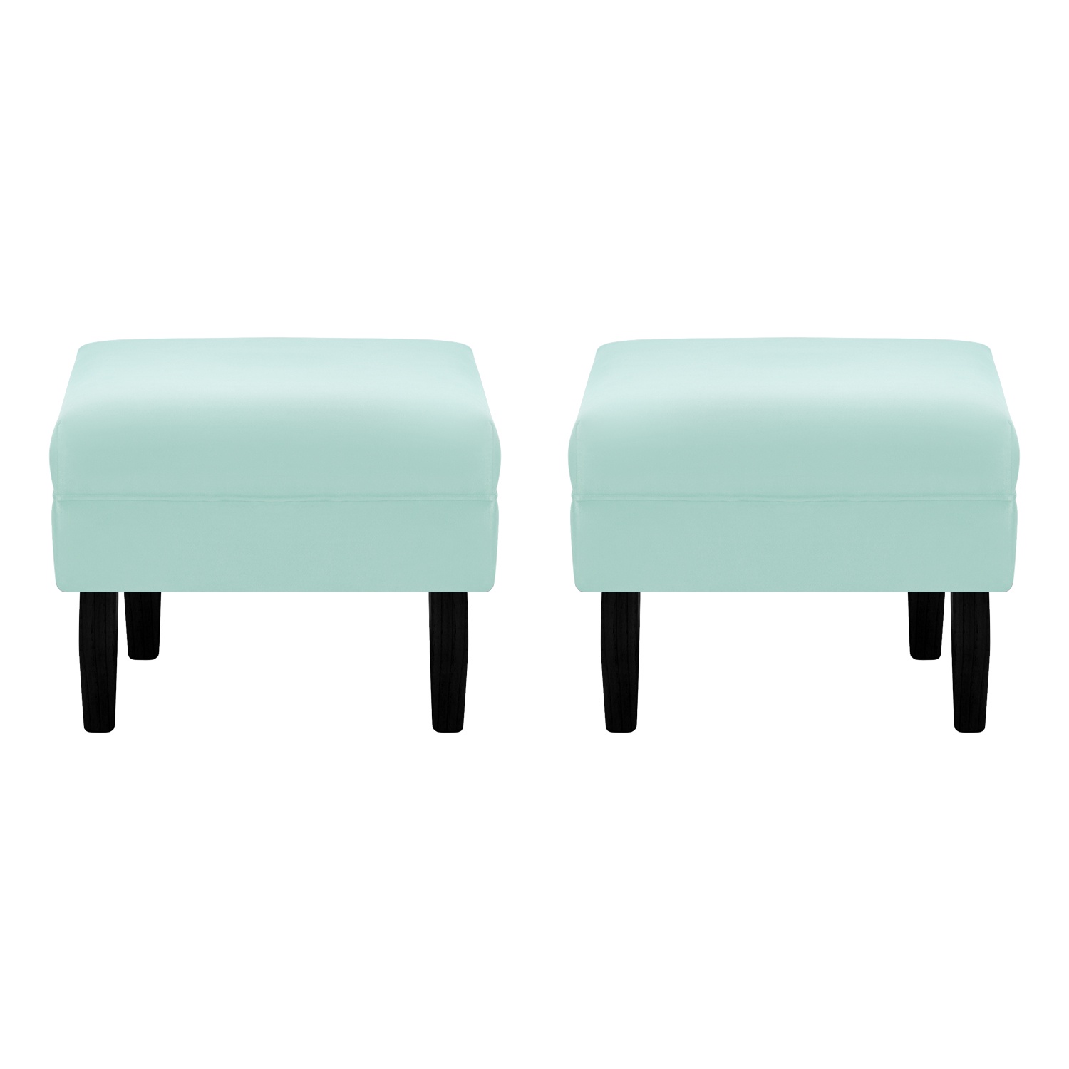 Bodevir - Set Pouf Sky 1C Felpa 00 Verde Agua