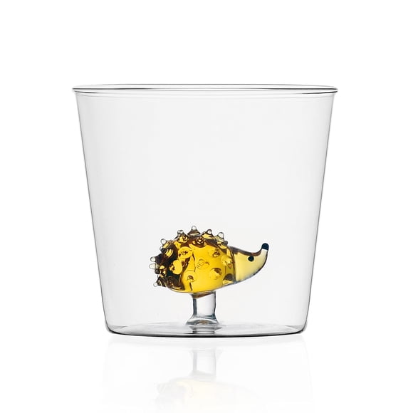 Vaso de Cristal Ichendorf Milano Animal Farm Erizo 350 mL