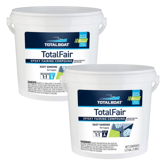 Carenado epoxídico marino, kit TotalBoat TotalFair de 3,78 litros