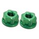 thumbnail image 4 of 2x Tuercas De Eje De Cubo De Rueda De Bicicleta Para Bicicleta De Pi?ón Fijo M9 Tuerca De Eje Delantero Antideslizante Verde, 4 of 5