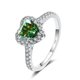 thumbnail image 3 of Anillos de Corazón para Mujer 1 Uds Color D VVS1 Anillos de Compromiso de Moissanita Anillos de Diamante Blanco/verde/rosa Anillos de Boda de Plata Esterlina 925 para Mujer con Certificado, 3 of 7