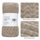 thumbnail image 1 of Manta Martiné Flannel Jacquard Ondas 127x152 cm Marrón claro, 1 of 3