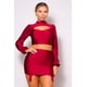 thumbnail image 1 of Conjunto de Blusa de Cuello Alto y Minifalda con Liga y Fruncido Lateral, 1 of 10