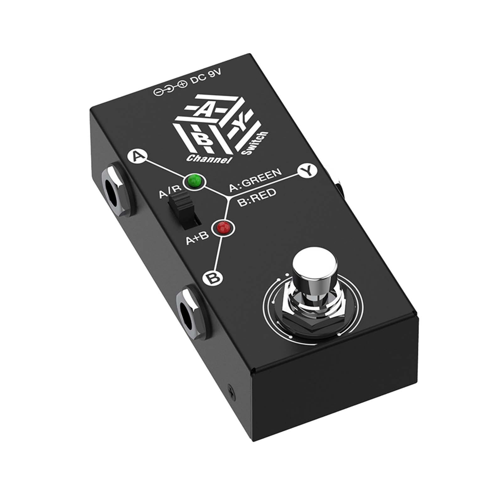 Magideal - Pedal De Efectos De Guitarra Eléctrica Aby Interruptor De Canal Mini Conveniente Ligero Portátil Aby Interruptor Selector De Dos Canales Para Viajes D
