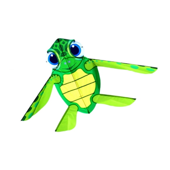 Cometa con forma de tortuga, juego deportivo de ocio, fácil de controlar con cuerda, juguete de gran tamaño para niños, niñas, césped, niños, adultos,