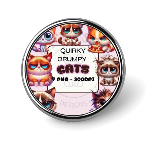 Insignia Desmarcar Grumpy Cat Redonda 2.8 cm