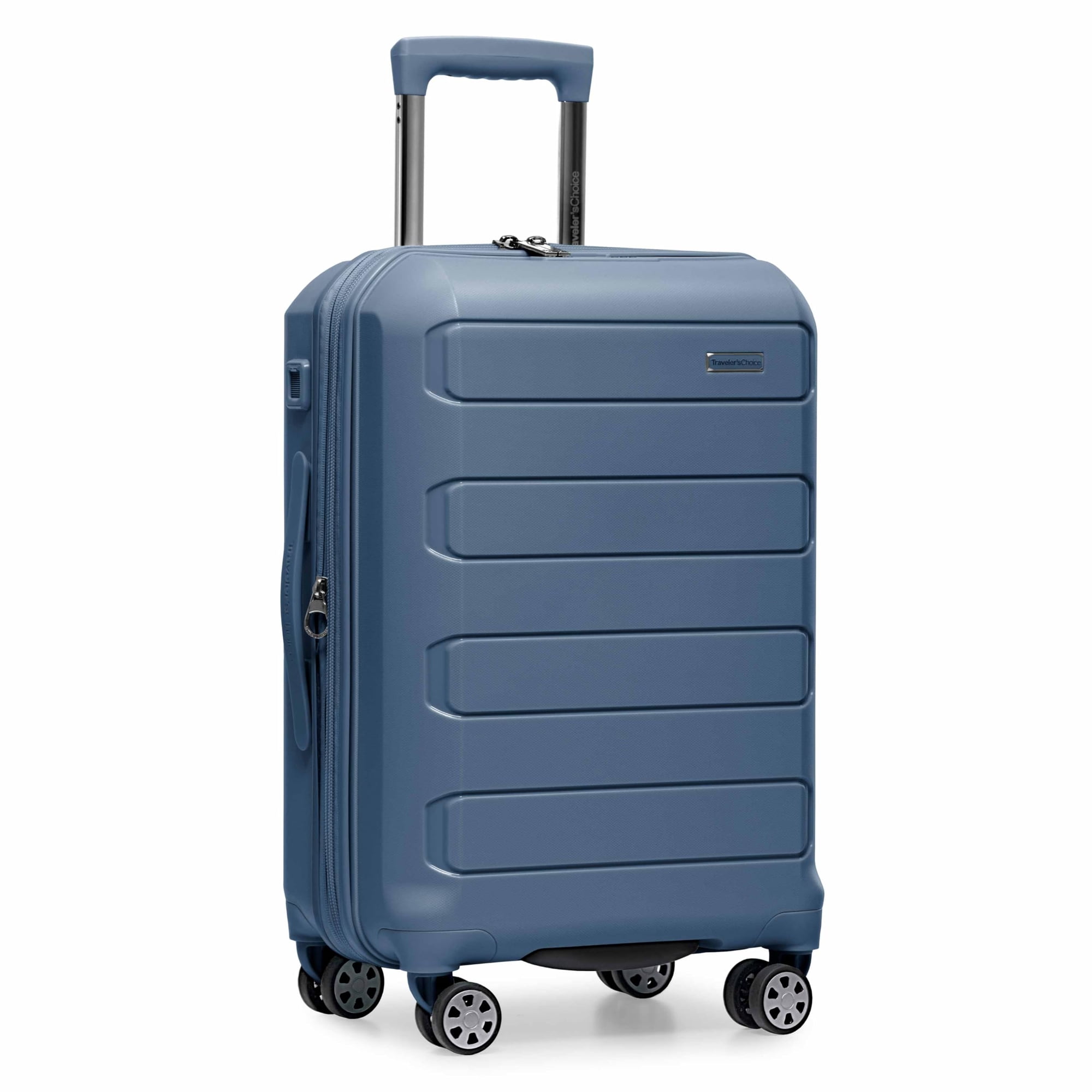 Luggage Traveler's Choice Pagosa - Carcasa Rígida Expandible (22 L), Color Azul