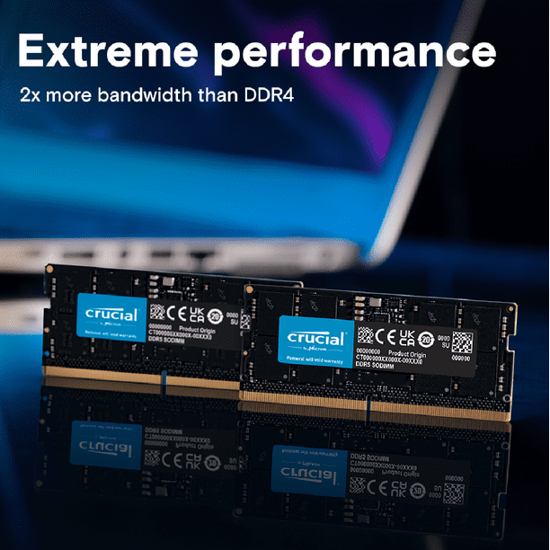 Memoria Ram Crucial 32GB DDR5 5600Mhz SODIMM Notebook | Lider