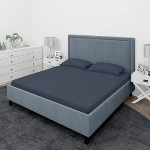 Juego De Sábanas Nautica 4 Piezas Microfibra 2 Plazas Azul Marino