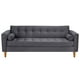 thumbnail image 1 of Sofa Retro 3cg Felpa 04 Gris, 1 of 6