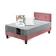 thumbnail image 2 of Combo Cama Best 1 Plaza Colchon Resortes 190 Cm + Sabana Cannon + Almohada + Respaldo Tela Palo Rosa, 2 of 8