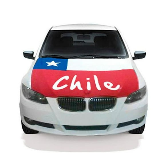 Cubre Capot De Auto Bandera Chilena –