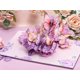 thumbnail image 4 of Tarjeta de felicitación Sharonlily Purple Hydrangea & Butterfly 3D Pop-Up, 4 of 6
