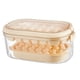 thumbnail image 3 of Tipo De Prensa Bandeja De Cubitos De Hielo Reutilizable Ahorre Espacio Para Bebidas Congelador Enfriamiento Beige Fondo Duro, 3 of 3