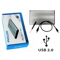 Philco - Cofre Para Disco Duro Sata 2.5"" Usb 2.0