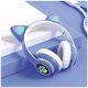 thumbnail image 3 of Audífonos inalámbricos Bluetooth RGB Orejas gato BT 5.0 Morado para audio diario, 3 of 3