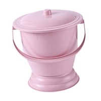 Magideal - Spittoon Portátil Con Tapa Orinal Con Asa Cubo Sanitario De Pp Resistente Recipiente Con Base Antideslizante Adecuado Para Hombres Y Mujeres En El Rojo