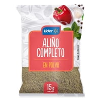 Aliño Completo En Polvo Bolsa 15 G Lider
