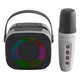 thumbnail image 1 of Mini altavoz karaoke bd108 bluetooth luces led v5 3 Blanco, 1 of 3