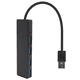 thumbnail image 2 of Concentrador USB 3.0 de 4 puertos, concentrador de datos ultradelgado (no compatible con carga), para MacBook, Mac Pro, Surface Pro, XPS, PC, unidad flash y disco duro portátil., 2 of 8