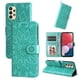 thumbnail image 5 of Funda tipo cartera FOXDOCK para Samsung Galaxy A13 4G , diseño girasol en relieve, cuero PU, cierre magnético, soporte y tarjetero, 5 of 5
