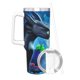 thumbnail image 3 of Cómo Entrenar a tu Dragón Vaso aislado de acero inoxidable con asa, diseño temático, regalo para familia, amigos y fans; incluye pajita y encaja en el portavasos estándar, 40 oz, 3 of 6