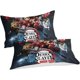 thumbnail image 5 of Cute- Bed Du-vet -Cov-er Dem-on Anime Sla-yer Bedding Se-ts 3D Printed Light-weight 3 Piec-e Comfor-ter Sets 1 Duve-t Cover and 2 Pillow -Shams for Kids Boys Girls Full203x228cm, 5 of 5